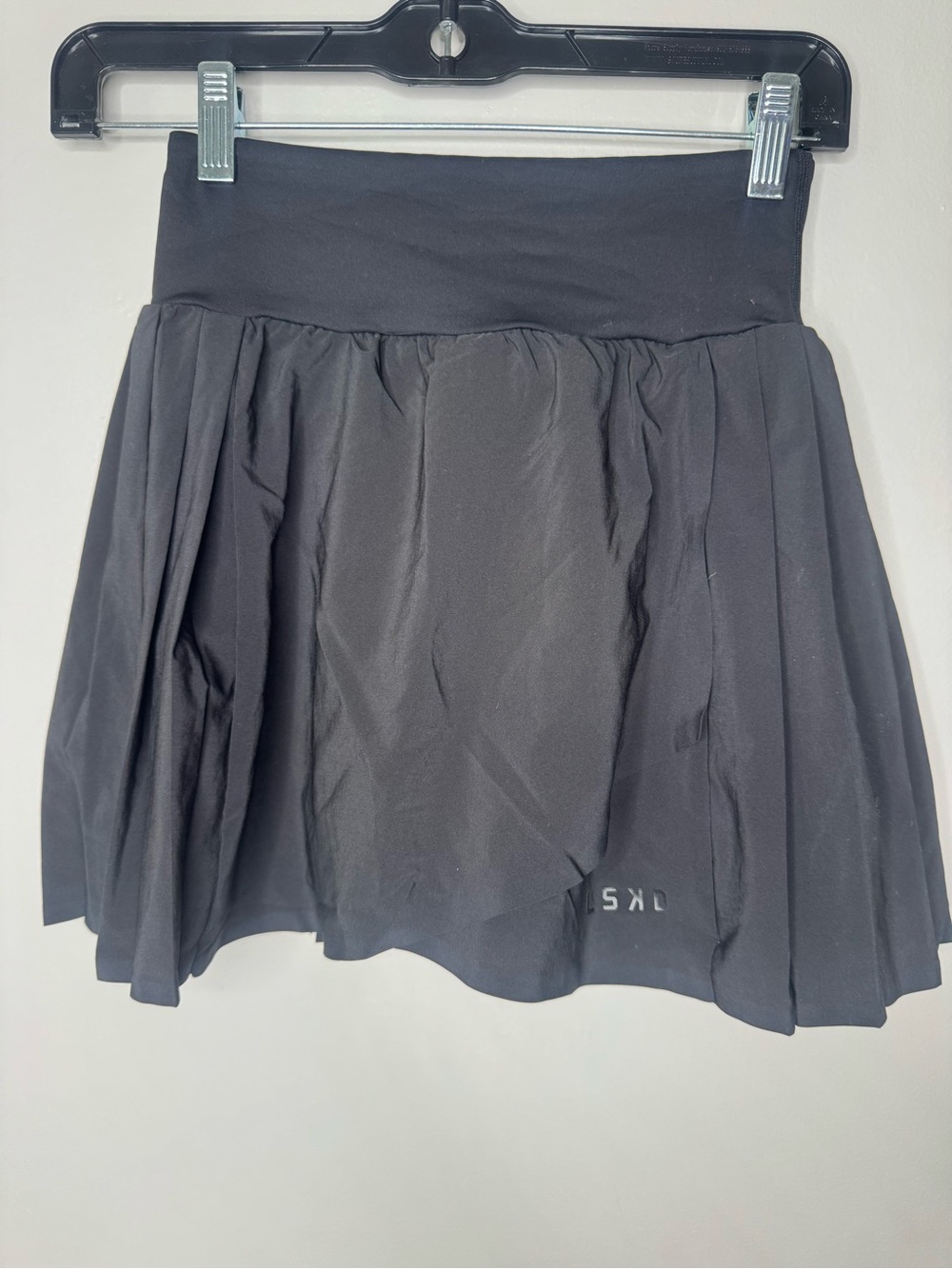 Black Athletic  Skirt with Wide Waistband